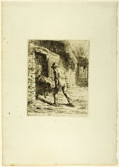 Contadino con una Carriola da Jean Francois Millet