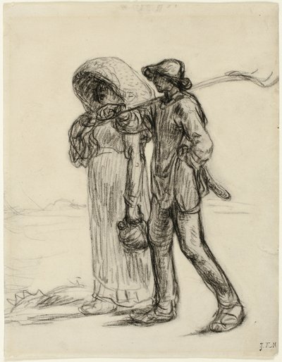 Contadini al lavoro da Jean Francois Millet