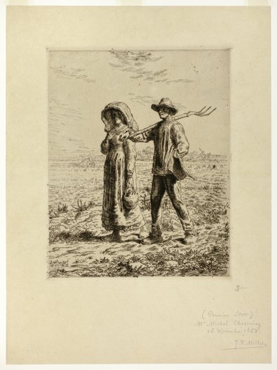 Contadini al lavoro da Jean Francois Millet