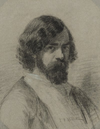 Ritratto di Narcisse Virgile Diaz de la Peña, 1848 da Jean Francois Millet