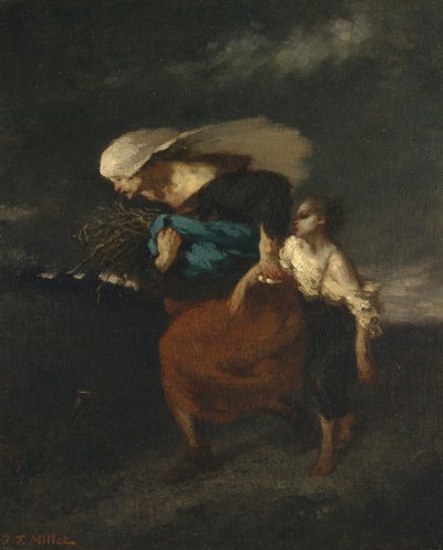 Ritirata dalla Tempesta da Jean Francois Millet