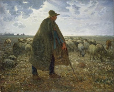 Pastore che cura il suo gregge da Jean Francois Millet
