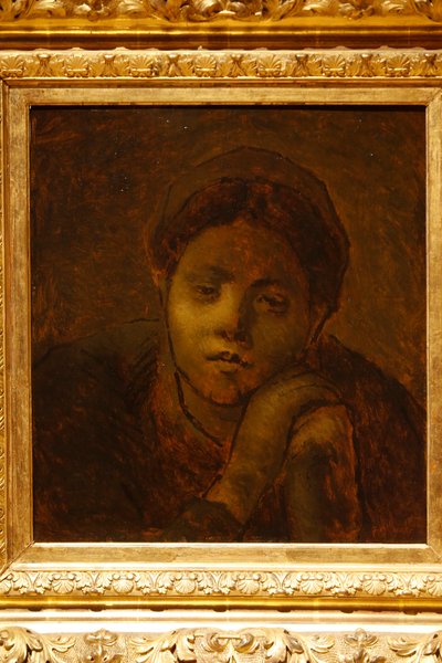 Pastore che riposa sul suo bastone, 1872 da Jean Francois Millet
