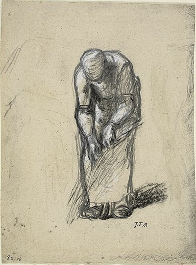 Studio per la Raccolta del Lino da Jean Francois Millet