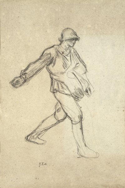 Studio per "Il seminatore" da Jean Francois Millet