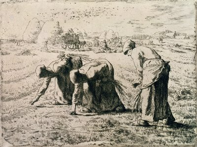 Le spigolatrici, 1855 da Jean Francois Millet