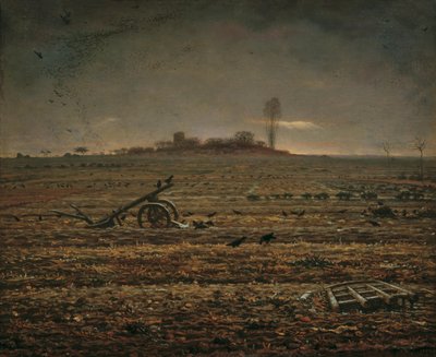 La pianura di Chailly con erpice e aratro, 1862 da Jean Francois Millet