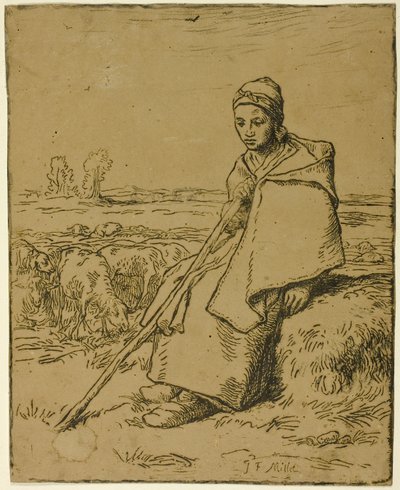 La pastorella da Jean Francois Millet