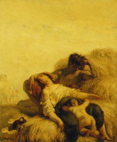 I mietitori addormentati da Jean Francois Millet