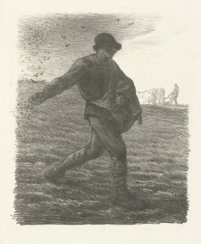 Il seminatore, 1851 da Jean Francois Millet