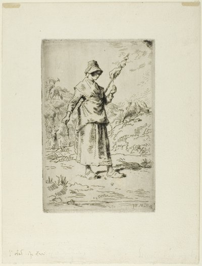 La filatrice da Jean Francois Millet