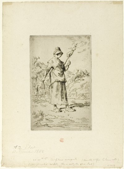 Il filatore da Jean Francois Millet