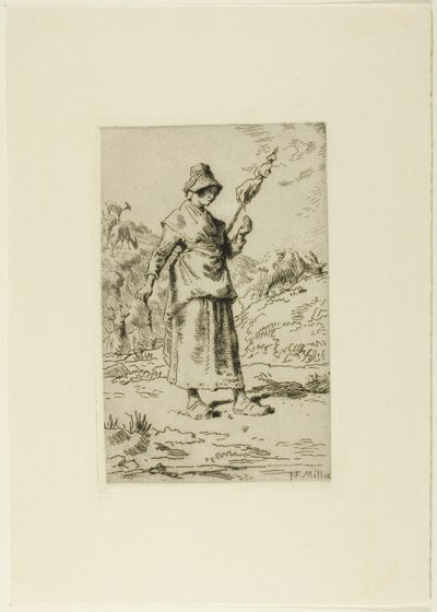 Il filatore da Jean Francois Millet