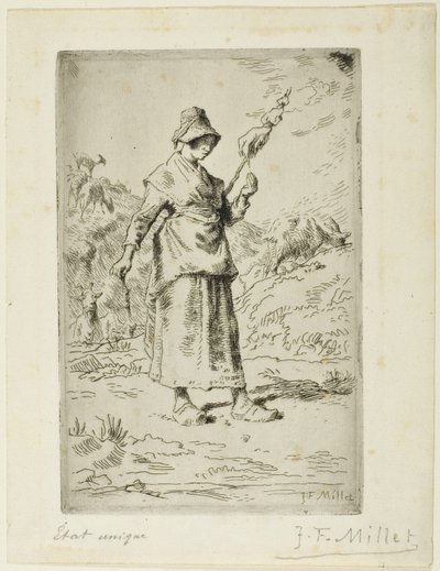 Il filatore da Jean Francois Millet