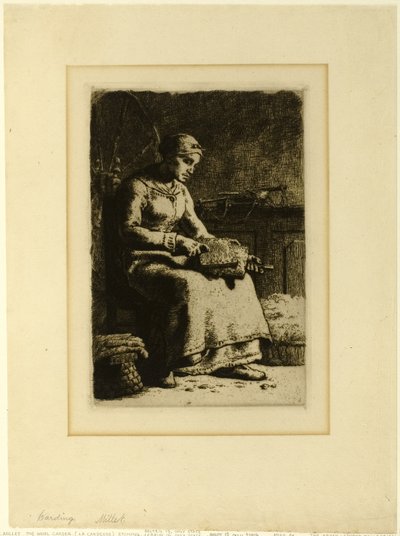 Il cardatore di lana da Jean Francois Millet