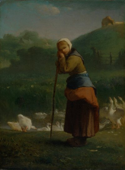 La ragazza delle oche a Gruchy da Jean Francois Millet
