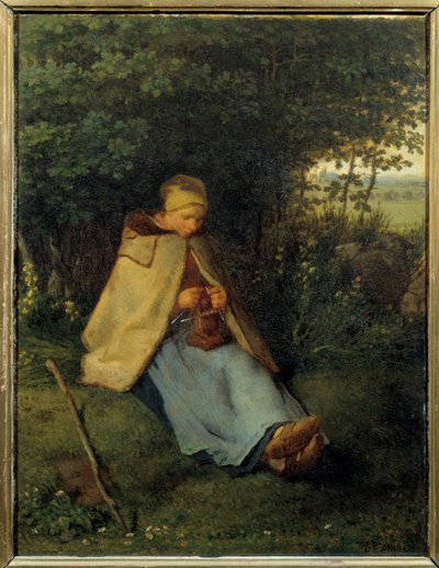 La magliaia da Jean Francois Millet