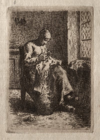 Donna che Cuce da Jean Francois Millet