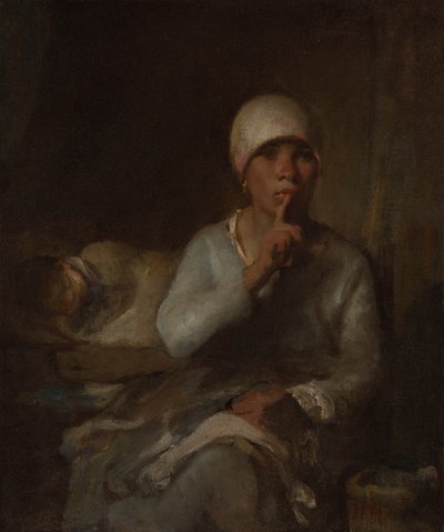 Donna e bambino (Silenzio) da Jean Francois Millet