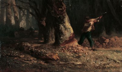Taglialegna nella foresta da Jean Francois Millet