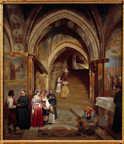 Vista della chiesa del monastero benedettino di San Subiaco da Jean Francois Montessuy
