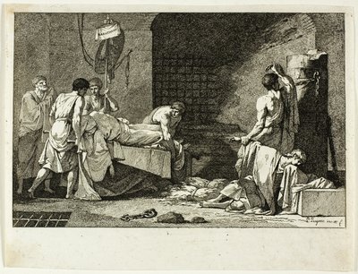 Devozione di Cimon o Funerale di Milziade da Jean François Pierre Peyron