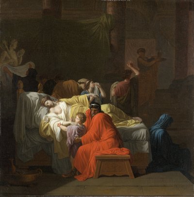 La morte di Alcesti da Jean François Pierre Peyron