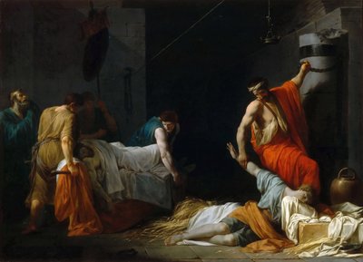 Il funerale di Milziade da Jean François Pierre Peyron