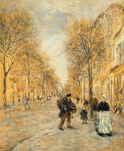 Una strada di Asnieres da Jean Francois Raffaelli