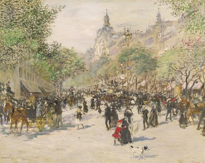 Boulevard Haussmann da Jean Francois Raffaelli