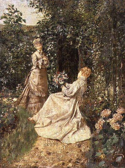 In giardino da Jean Francois Raffaelli