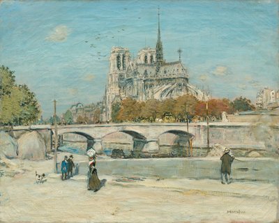 Notre Dame Vista dal Quai de la Tournelle, c. 1897-1902 da Jean Francois Raffaelli