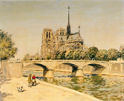 Notre Dame e la Senna da Jean Francois Raffaelli