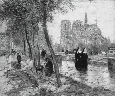 Notre Dame de Paris da Jean Francois Raffaelli