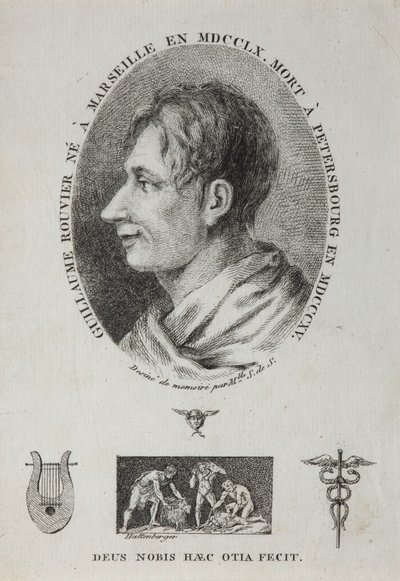 Ritratto di Guillaume Rouvier 1760-1815, 1815 da Jean Francois Xavier Hattenberger