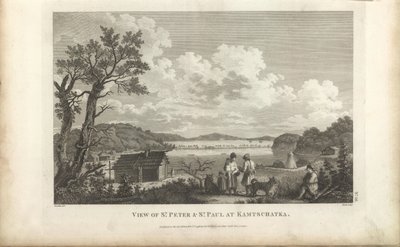 Veduta del porto di Petropavlovsk da Jean Francois de Galaup La Perouse