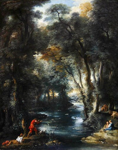 Caccia alle anatre in un bosco da Jean François de Troy