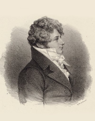 Ritratto del pianista e compositore Daniel Steibelt da Jean François Benard