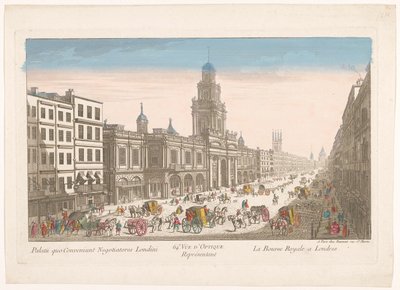 Vista della Royal Exchange a Londra da Jean François Daumont