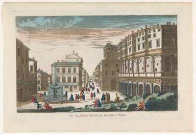 Veduta del Teatro di Marcello a Roma da Jean François Daumont