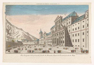 Veduta del complesso abbaziale El Escorial nei pressi di Madrid, visto dal lato sud da Jean François Daumont