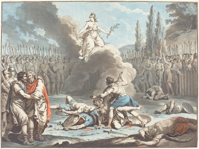 Il combattimento degli Orazi e dei Curiazi da Jean François Janinet after Jean Jacques François Le Barbier I