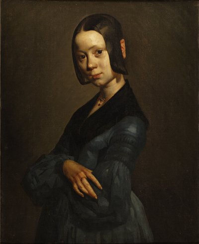 Ritratto di Pauline Ono in blu da Jean Francois Millet
