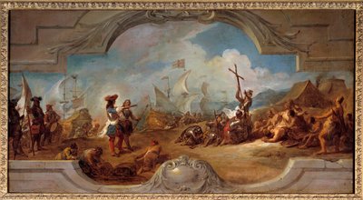Cristoforo Colombo in America da Jean François de Troy