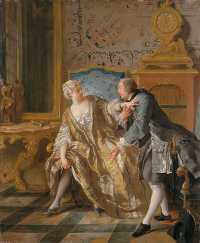 La giarrettiera da Jean François de Troy
