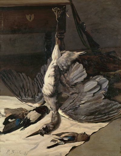 Natura morta con airone da Jean Frederic Bazille