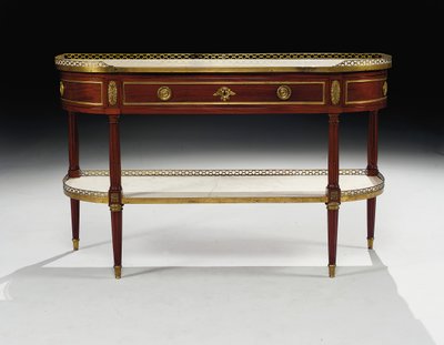 Console desserte Luigi XVI da Jean Frederic Birckel