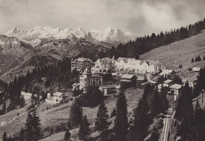 Grand Hotel, Rigi Kaltbad, An der Zahnradbahn Vitznau Rigi Kulm gelegen da Jean Gaberell
