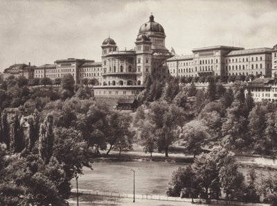 Svizzera: Berna, il Palazzo Federale Svizzero da Jean Gaberell