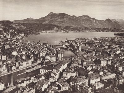 Svizzera: Lucerna, dal Gutsch, verso il Lago e il Rigi da Jean Gaberell